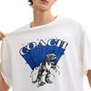 COACH T-Shirts Men's White Crew Neck Moderate (Unisex) T-Shirts CCT56 YHO