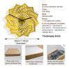 Ramadan 3D Acrylic Mirror Sticker Wall Clock Muslim Islamic Script Design Clock Silent Watch Living Room Bedroom Home Decoration