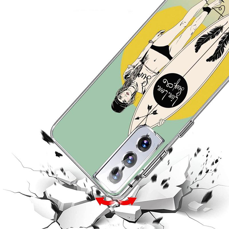 Surf Board Aesthetic Phone Case For Samsung Galaxy S26 S25 Edge S24 S23 FE S22 Ultra S21 Plus S20 + Fundas Cover Coque Galaxy S2