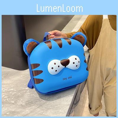 Adorable Cartoon Tiger Backpack For Kids Waterproof And Lightweight Nylon Bag