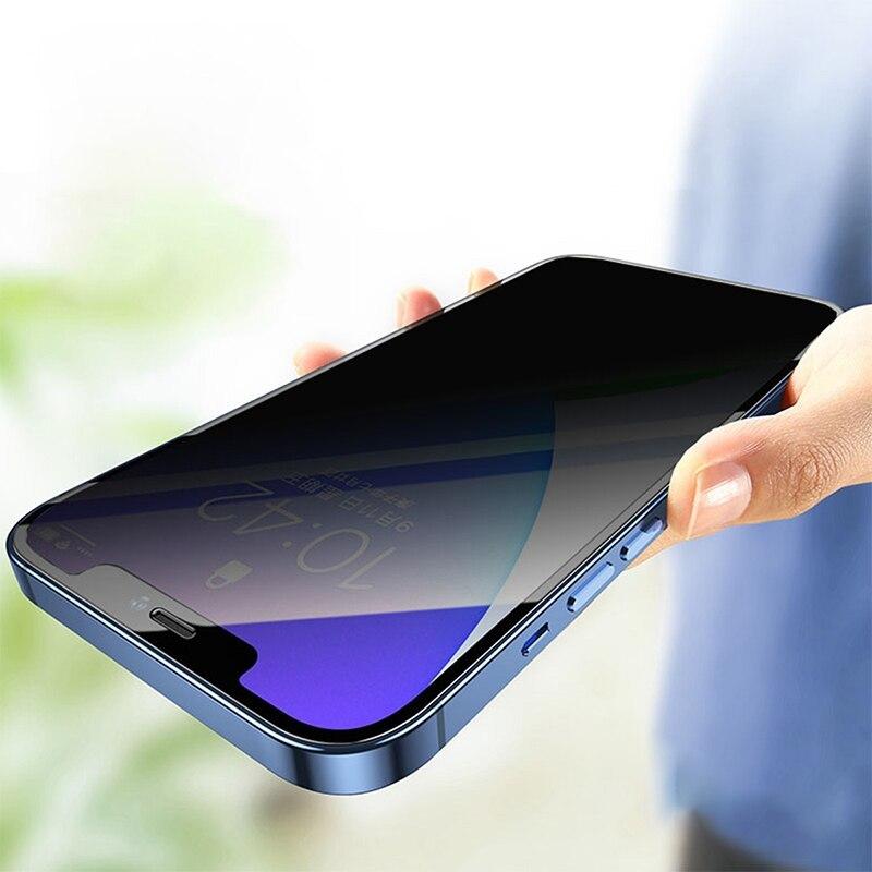 4PCS Privacy Screen Protector For iPhone 16 Pro Max Plus Anti-Spy Glass For iPhone 14 13 15 12 11 Pro Max 16 Pro Tempered Glass