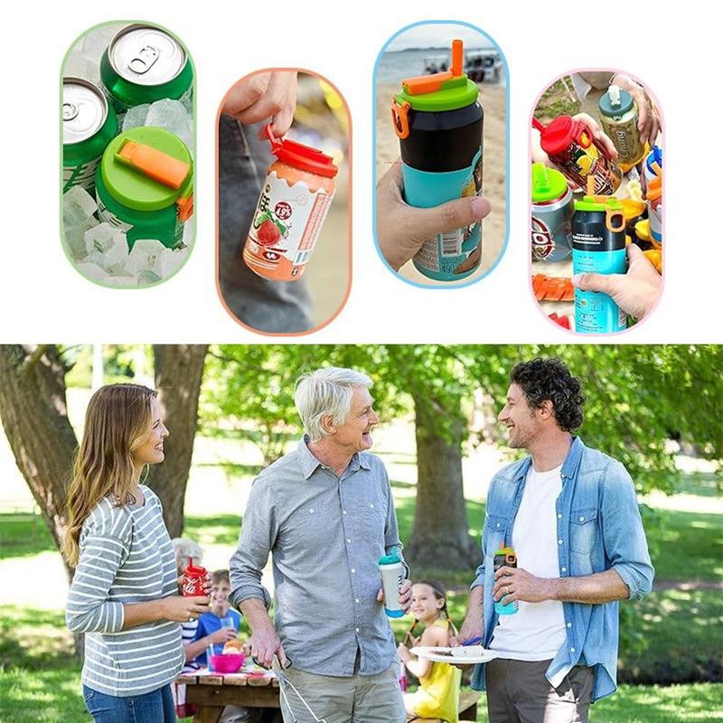 Multifunctional Soda Straw Cover Leak-Proof Portable Beverage Sealing Cover & Straw Set High-Quality Recyclable Beveragelid