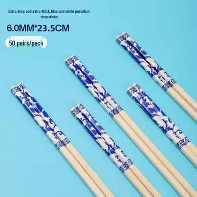 ZISIZ Food Grade Bamboo Disposable Chopsticks