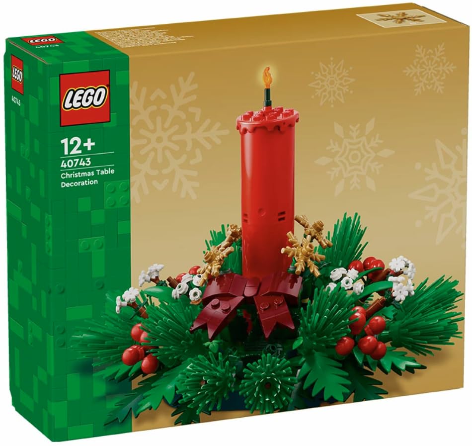 LEGO Christmas Table Decoration Centerpiece Assembly Set 40743 Ages 12+