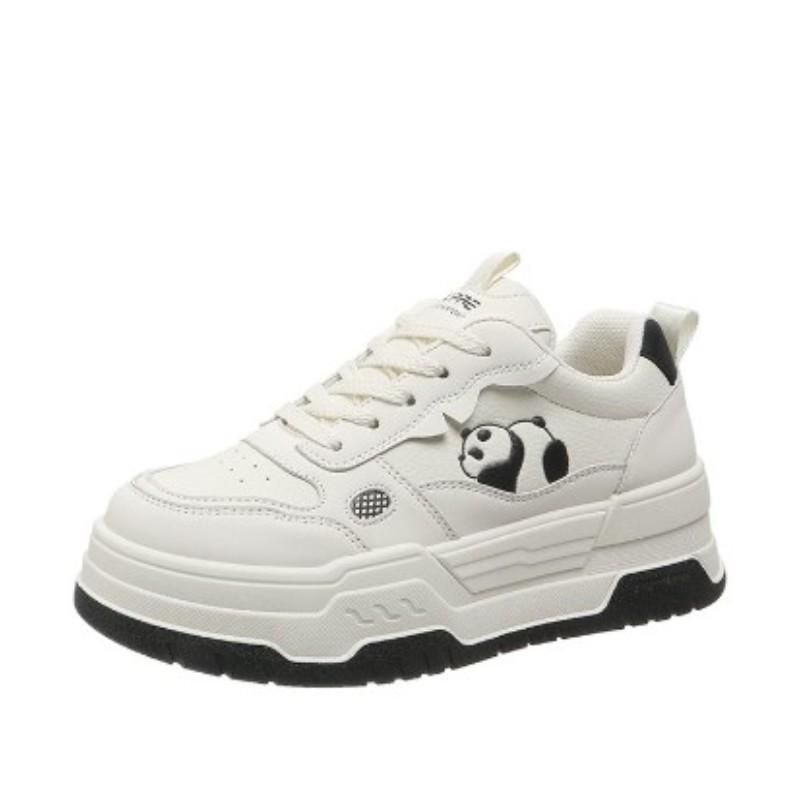 

Женская обувь 2024 Осенний тренд Повседневная спортивная обувь Женская Толстая подошва Легкая Противоскользящая Дышащая На шнуровке Обувь для скейтборда 35 чёрный