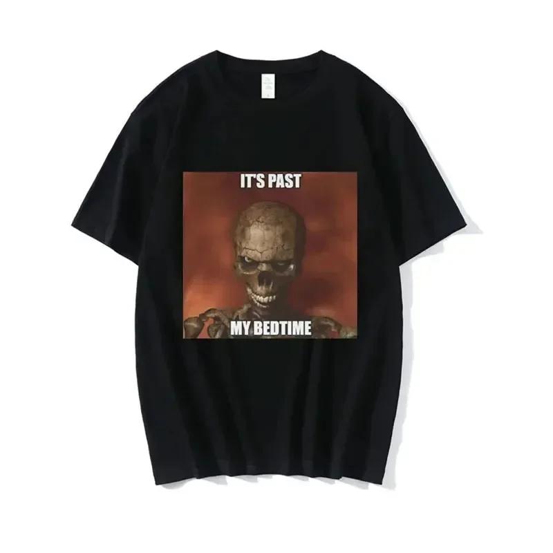 I'm Afraid of Talking To Women Hard Skeleton Meme T-shirt for Men and Women Printed T-shirt with Oversized Short Sleeves