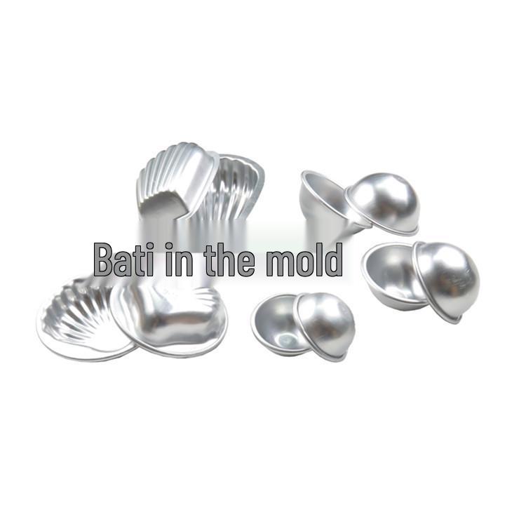 Aluminum Alloy Bath Bomb and Soap Mold - Shallow Hemisphere Design