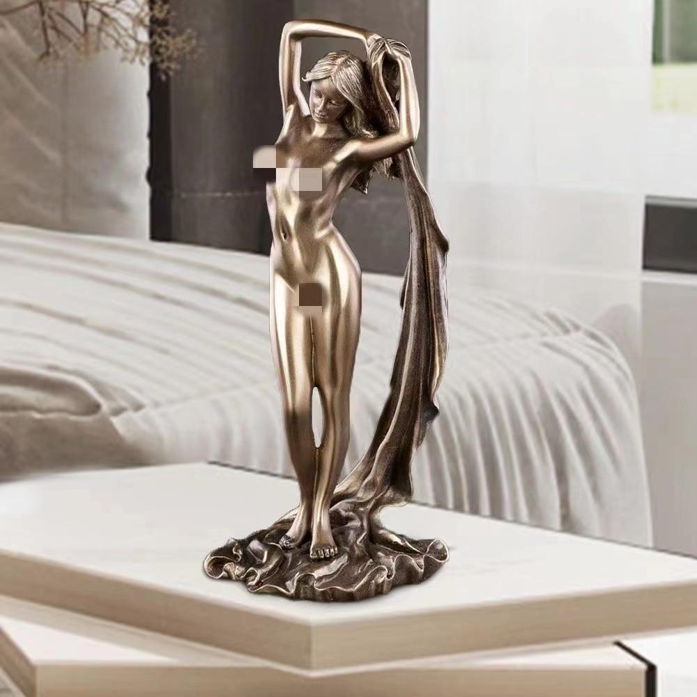 Exquisite Resin Goddess Figurine Modern Home Decor Sculptural Accent For Living Desk Room