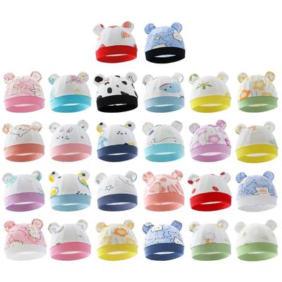 Baby Hat Unisex Newborn Muslin Hat Skull Cap Beanie Hats Infant Windproof Headwear Newborn Spring Autumn Warm Turban Hat