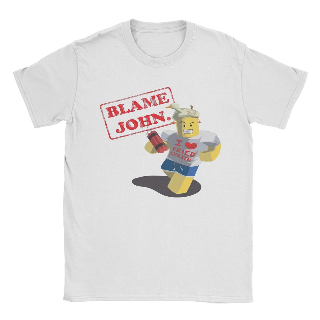 Shedletsky Blame John Forsaken T-Shirts für Herren Neuheit Reine Baumwolle T-Shirts Rundhals Kurzarm T-Shirts Neue Ankunft Kleidung