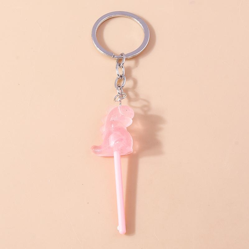 Lovely Resin Candy Lollipop Keychain Mini 3D Simulation Food Key Rings for Men Women Handbag Pendants DIY Kids Jewelry Gifts