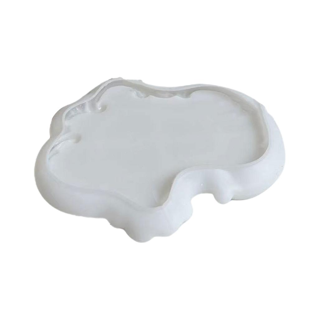 Versatile Silicone Tray Mold Delicate European Design Lace Relief Tray Resin Mold DIY Cement Plaster Gypsum Mould