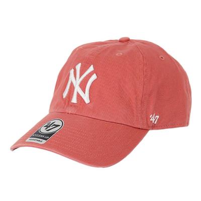 47 Brand Cap Yankees Clean Up Adjustable Hat Island Red Women's B-RGW17GWS-IR