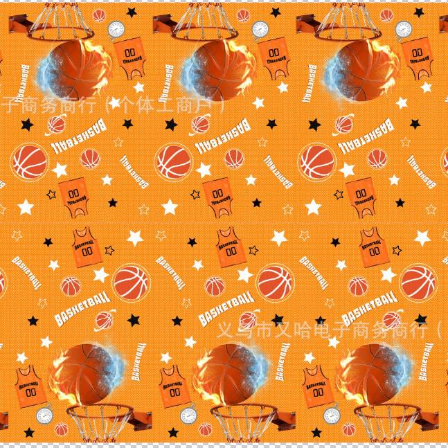 NBA Season Party Tableware: Basketball-Themed Plates, Napkins, and Tablecloth for Fan Birthdays and Celebrations.