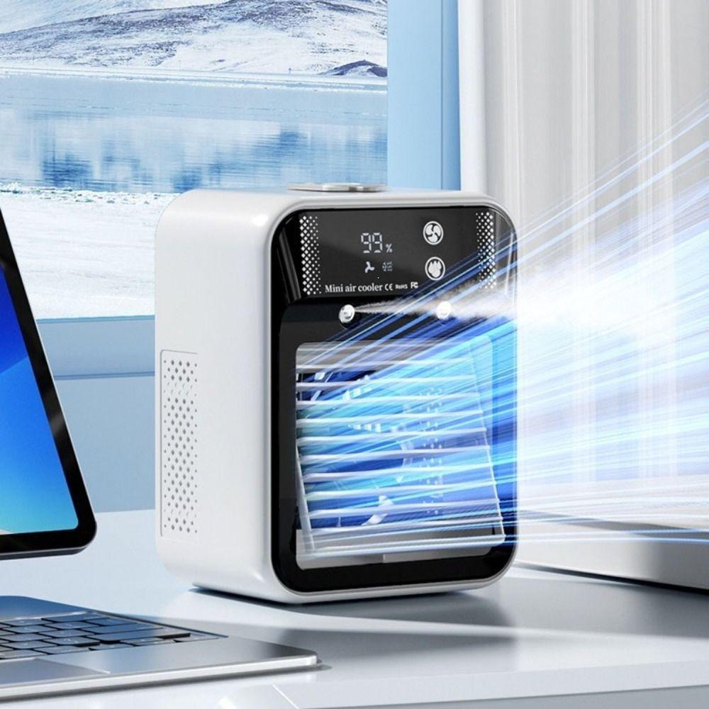 Ultrasonic Atomization Portable Air Conditioner Mute Operation USB Air Cooler Portable Cooling