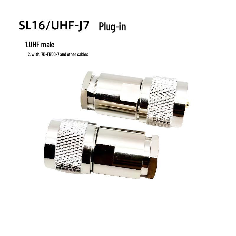 

Конектор coaxial cable SL16 Male з чистої міді для двостороннього радіо, RG8U 50-7 Feeder з грубим штифтом M Mount.