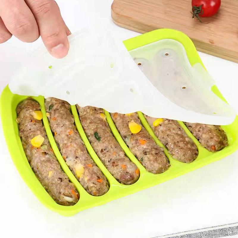 6 In 1 Sausage Machine Diy Mold Making Dog Handmade Ham Silicone Mold Baby