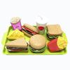 Sada 9 kusů Mini odnímatelný plastový svačinový hamburger Předstírané hračky Dětský kuchyňský domeček na hraní Potraviny Vzdělávací hračky Pro holky a kluky