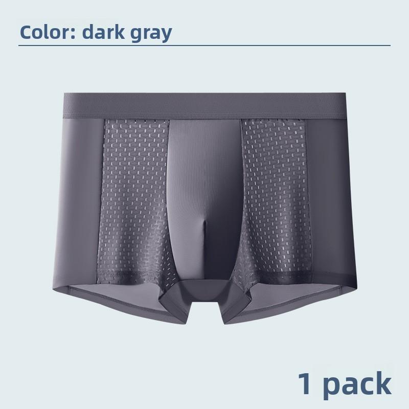New Men's Summer Fashion Ice Silk Mesh Four Corner Underwear
