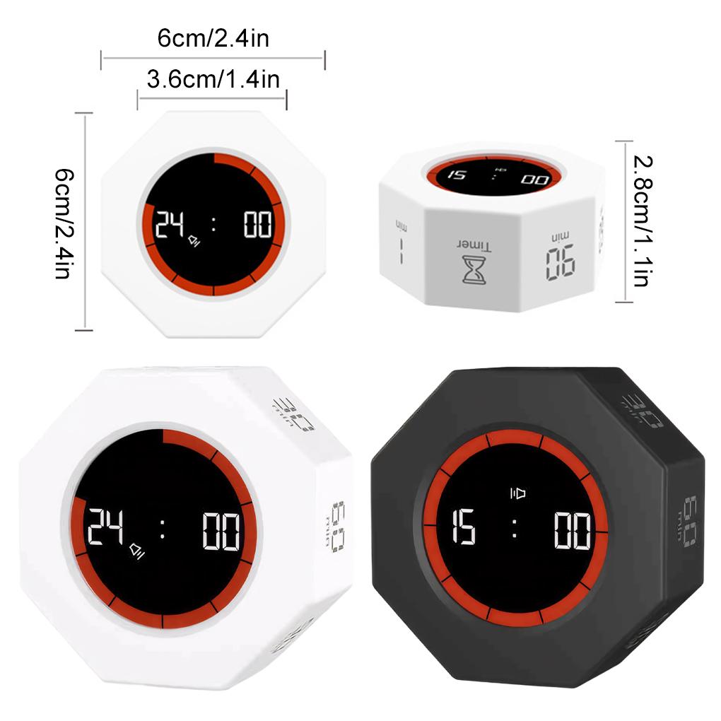 Rechargeable Cube Timer For Kids Multi-functional And Compact Productivity Timer Productivity Cube