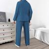 TUME Plus Size Ribbed Hoodie & Wide Leg Pants - Women's Autumn/Winter Casual Fashion Two-Piece Set