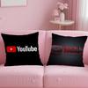 Stylish Yyoutubeing Cushion Cover Soft  EasyWash Pillow Case  Versatile for Couch Bed Travel and Office