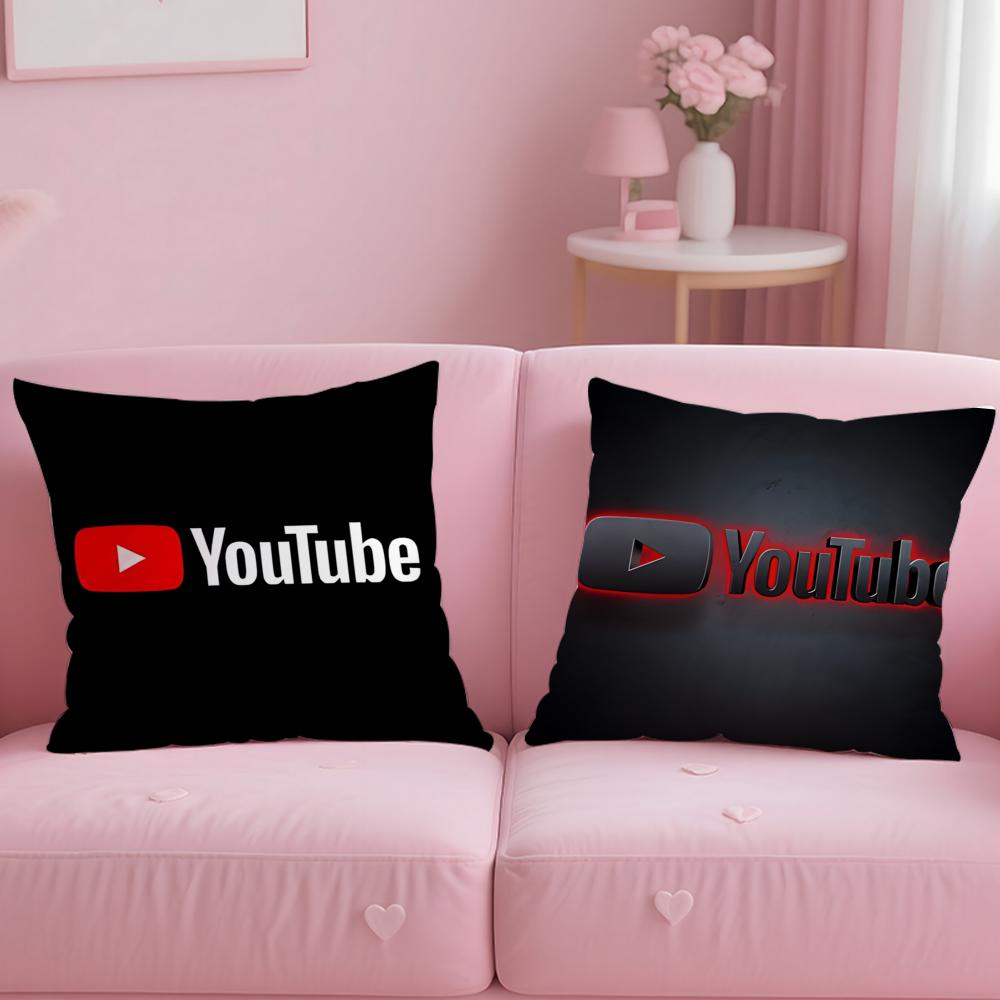 Stylish Yyoutubeing Cushion Cover Soft EasyWash Pillow Case Versatile for Couch Bed Travel and Office