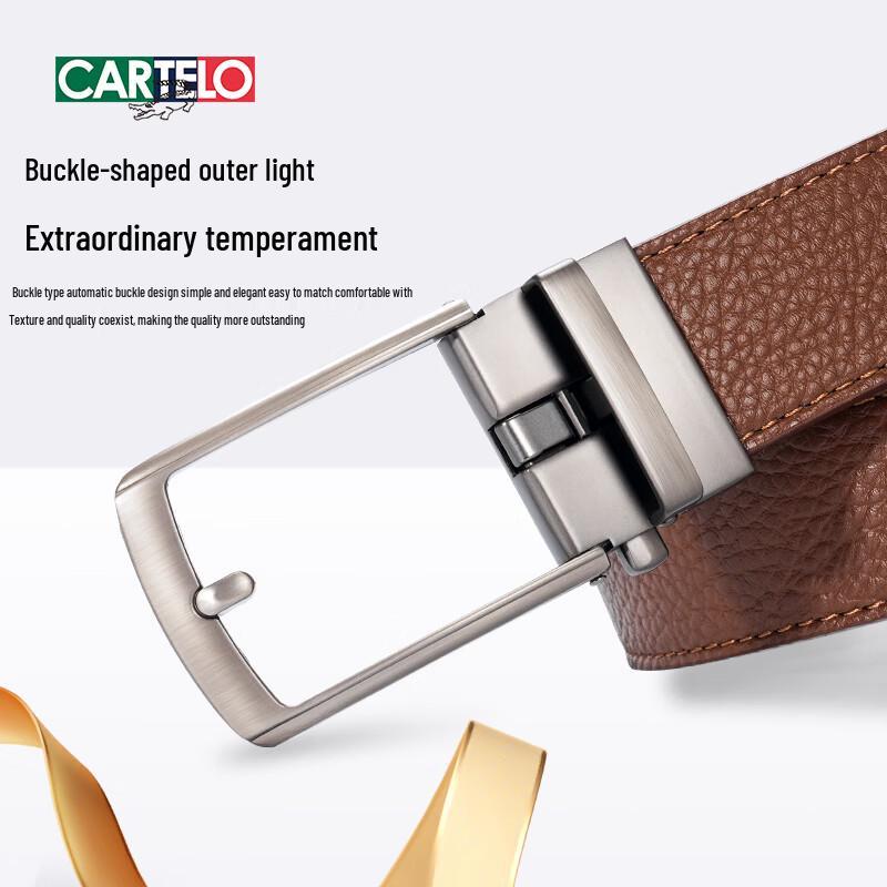 CARTELO Herren-Automatikgürtel aus echtem Leder