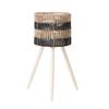 Woven Flower Planter Holder Handwoven Basket Paper Rope and Iron Wire for Home and Office Decors