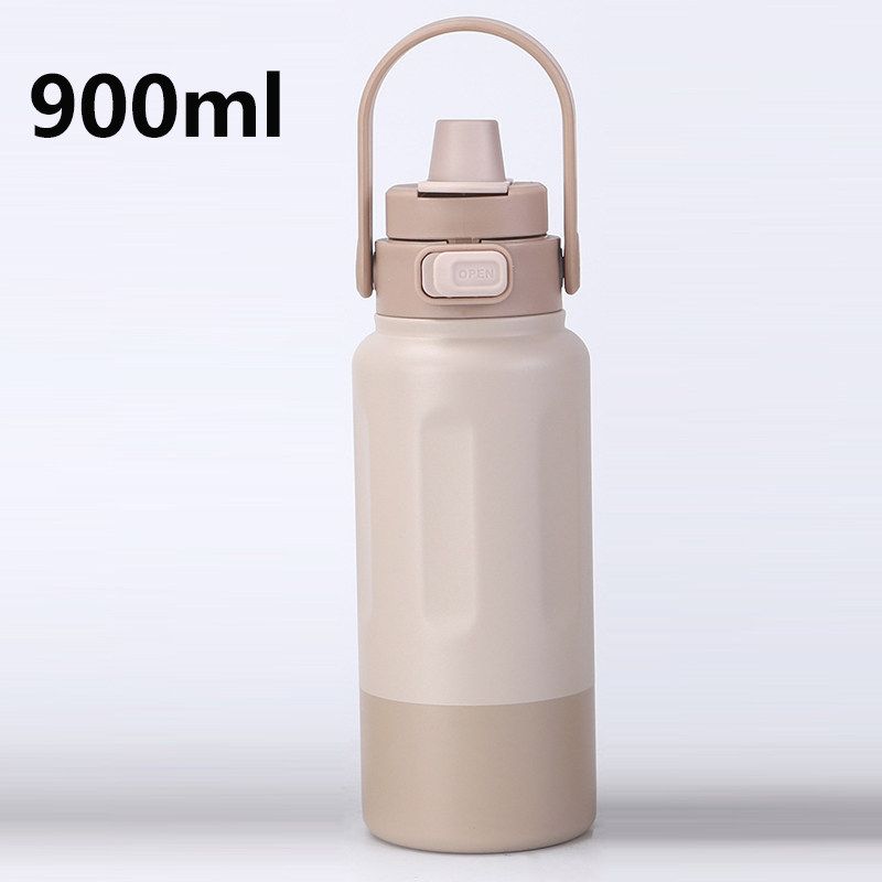 Large-Capacity Thermos Cup for Women, Good-Looking Ice Cup, Portable Car Coffee Cup, Outdoor Sports Water Bottle, Tea Cup