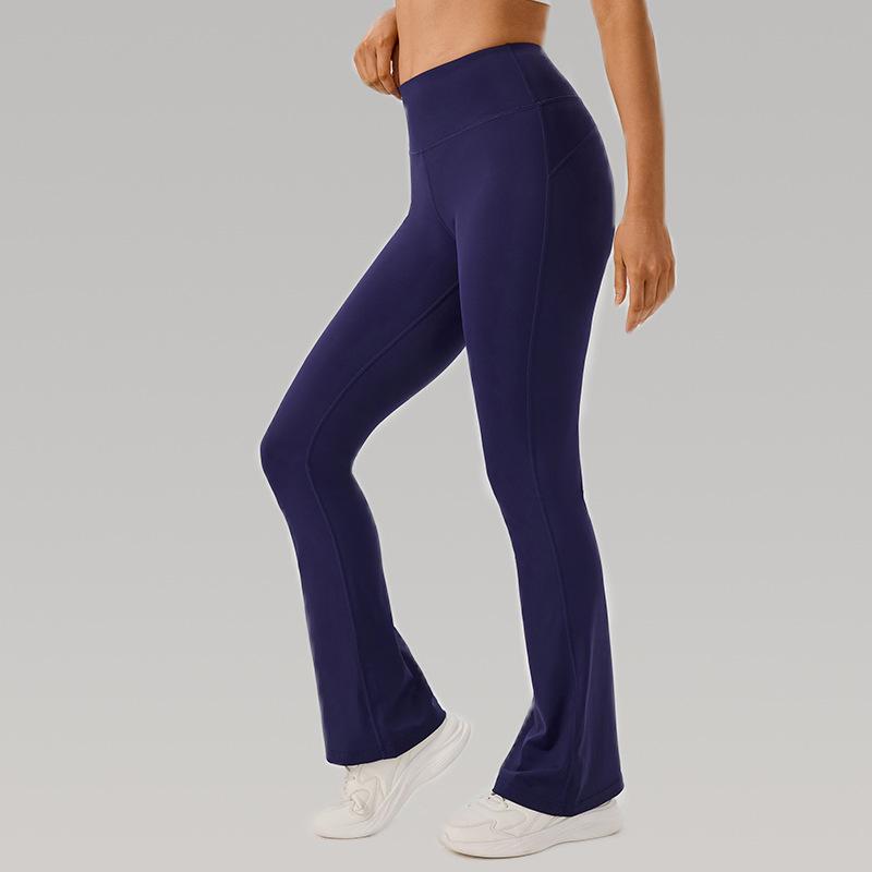 Women's High Waist Slimming Flare Yoga Pants - Butt Lifting Cropped Fitness & Running Trousers