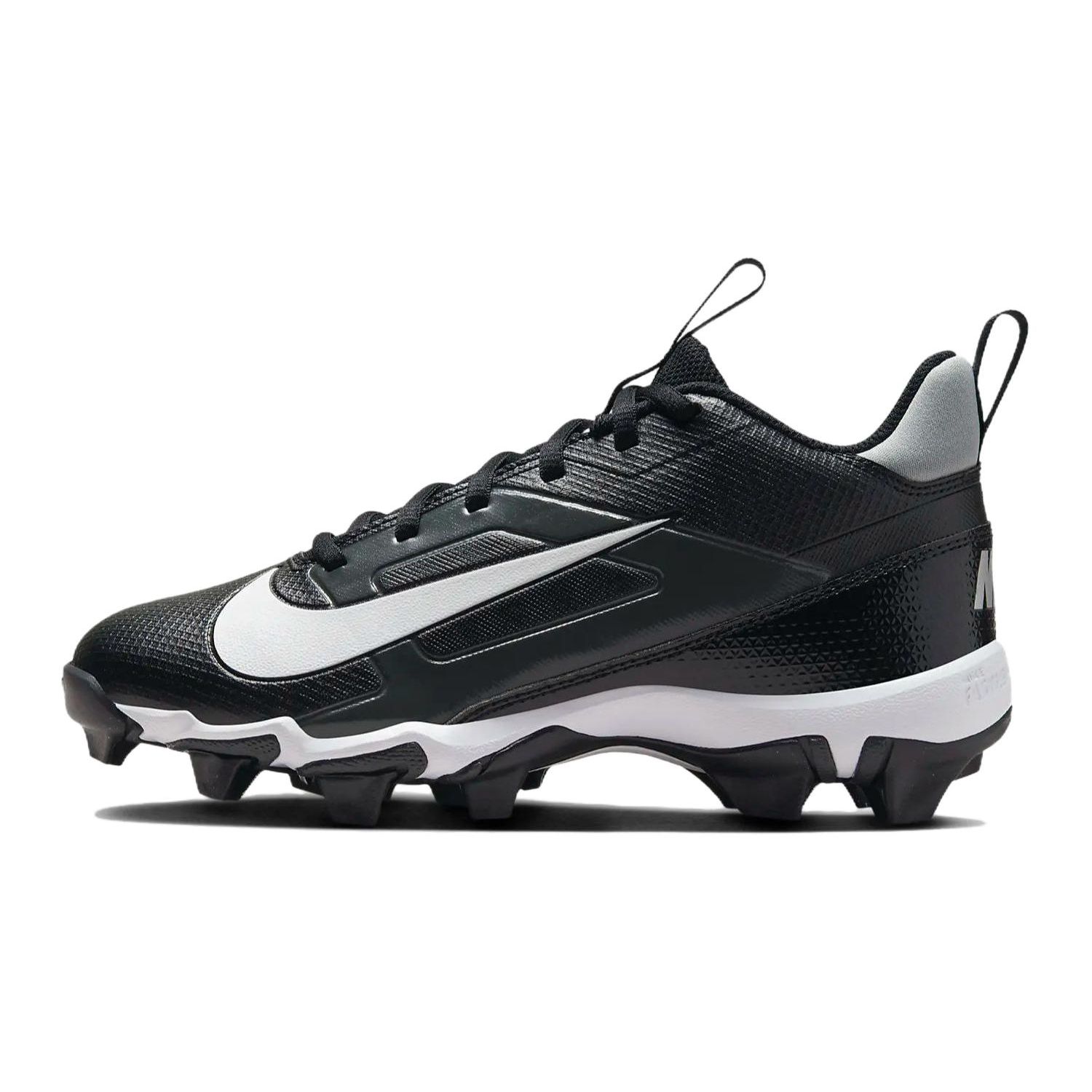 

Nike Alpha Menace 4 Shark Wide GS Black White Kids Sneakers Light-Smoke-Grey Metallic-Silver FQ4016-001 34