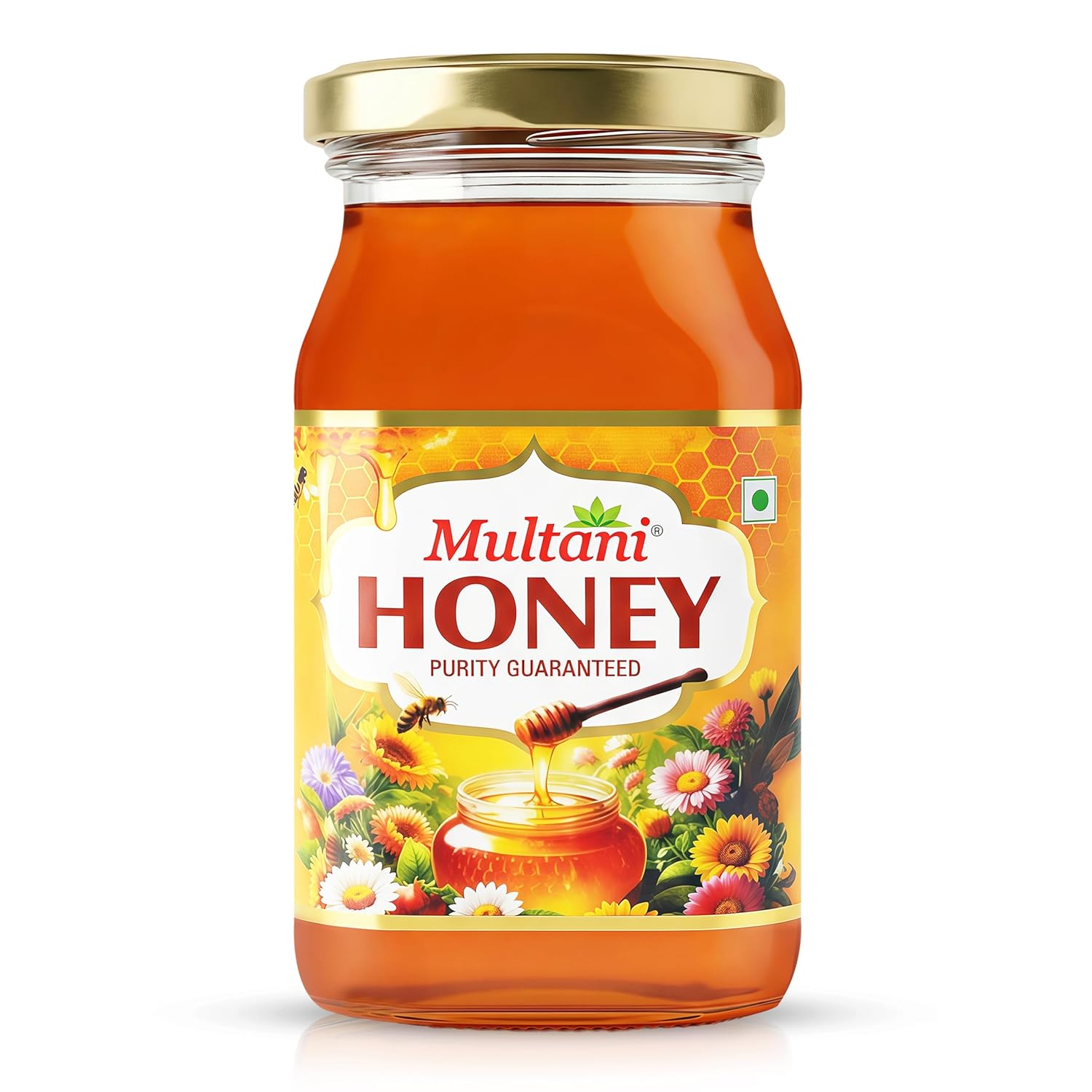 

Multani 100 Percent Pure Natural Honey 500 G Raw Honey Jar No Added Sugar Food Grade Sweetener For Daily Kitchen Use