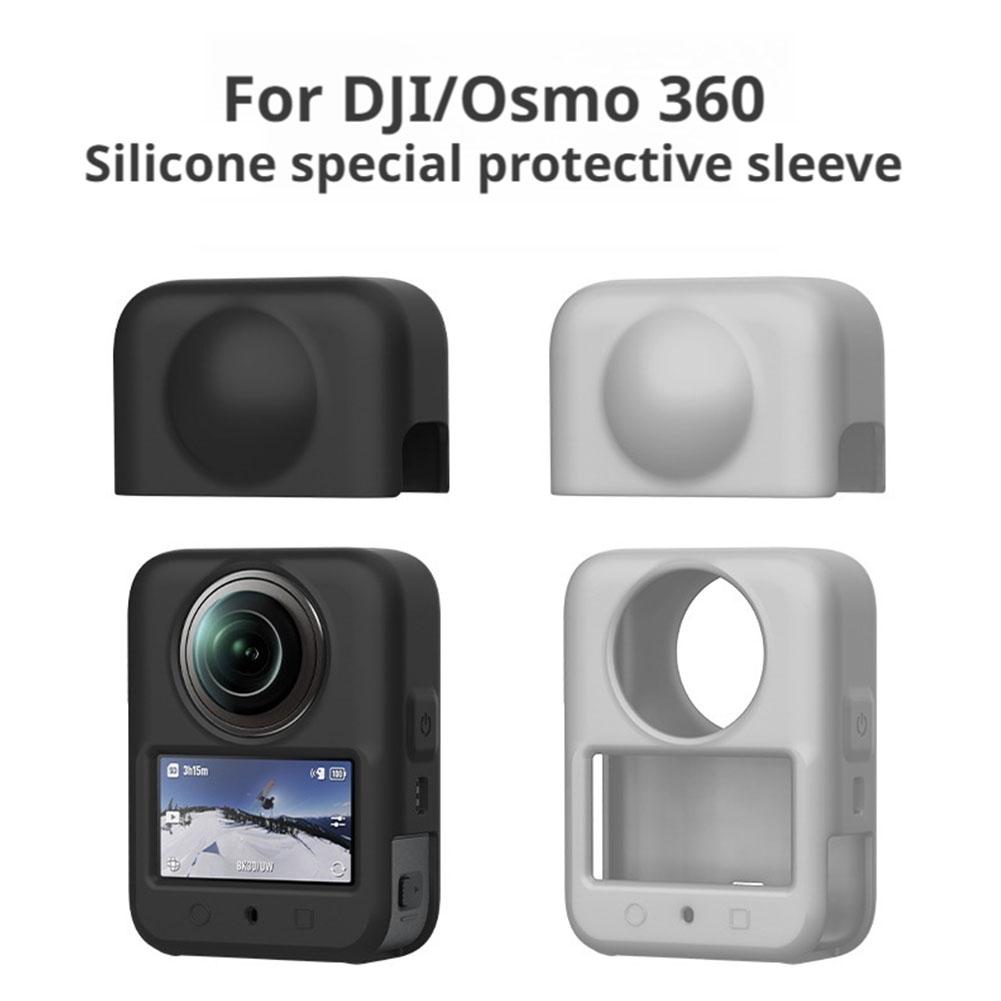 For DJI OSMO 360 Silicone Protective Cover Set Waterproof Anti Drop Lens Protective Case+body Protective Case Sports Camera Part