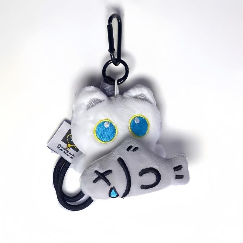 Cute Black Cat Plush Toy Doll Keychain Small Pendant Cartoon Kitten Soft Animal Bag Backpack Ornament For Boy Girl Birthday Gift