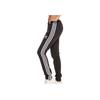 adidas Barevně blokované elastické pasové kalhoty slim fit pro volný čas dámské spodky černé AY8119