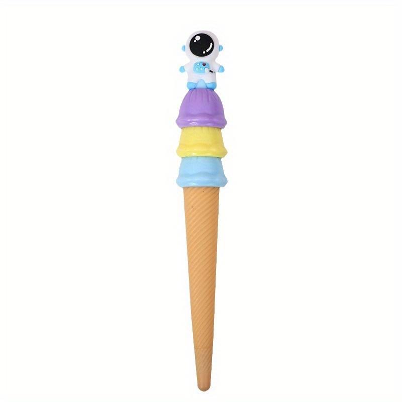 Back To School Season 36pcs 0.5mm Cute Soft Rubber Astronaut Ice Cream Neutral Pen Cartoon Astronaut Styling Pen Boy Gift Pen Prize Pen