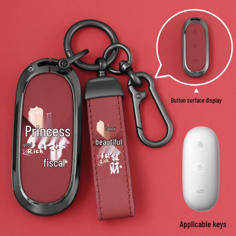 Li Auto Key Case: Compatible with L7, L9, L6, One, and L8 models; Unisex MEGA Accessories Shell Buckle.