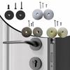 Steel Door Hole Filler Plate with Screw for Cabinet Bedroom Sliding Door Accessory Home Commercial