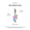Genuine Charm Copper Purple Balloon Cloud Pendants Bead Fits Charm Plata Bracelet For Women Women Jewellery Crafting DoItYourself