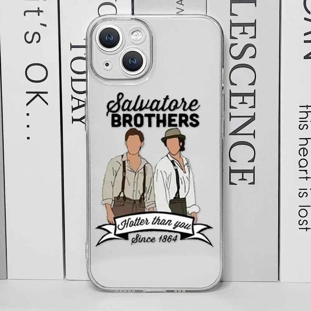 The Vampire Diaries Damon Phone Case for IPhone 11 12 13 14 15 16 Pro Mini X XS MAX 7 8 Plus Hot TV Show Shockproof Cover Fundas