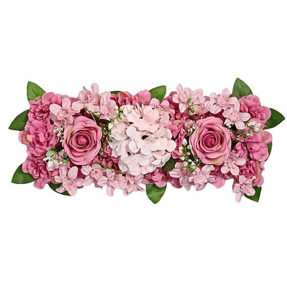 Simulation Long Flower Row Wedding Hotel Banquet Long Table Flower European Arch Trailing Flower Wedding Party Decoration Flower