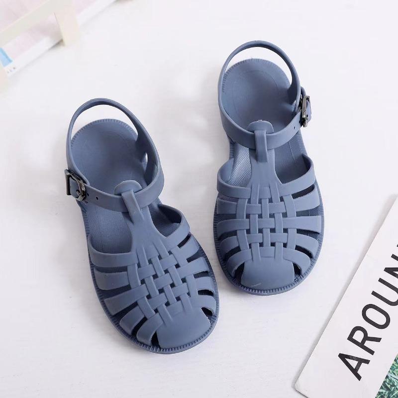 Child Beach Shoes for Sea Summer Girls Gladiator Sandals Baby Soft Non-slip Princess Jelly Shoes Boy Roman Flip-flops