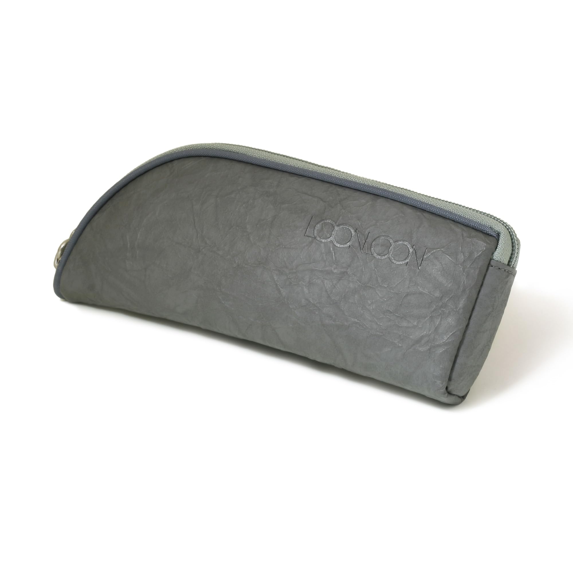 

LOONLOON 565 Paper Pencil Slim Student Gift Case, Gray, Two-Tier, Multifunctional, Design, Stylish, Washi-Style Design,