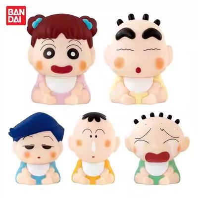 Japanese Edition Crayon Shin-chan Baby Style Gashapon Toys Nohara Shinnosuke Lovely Figure Model Ornaments Kid Friendly Entertaining Fun Play Safe