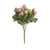Bouquet di rose finte Forniture per la casa realistiche con stelo 15 teste Decorazioni per il soggiorno Fiore di simulazione Attraente fai-da-te