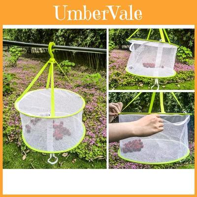 Foldable Clothes Drying Mesh Basket With Large Diameter For Home Use And Socks Air Drying
