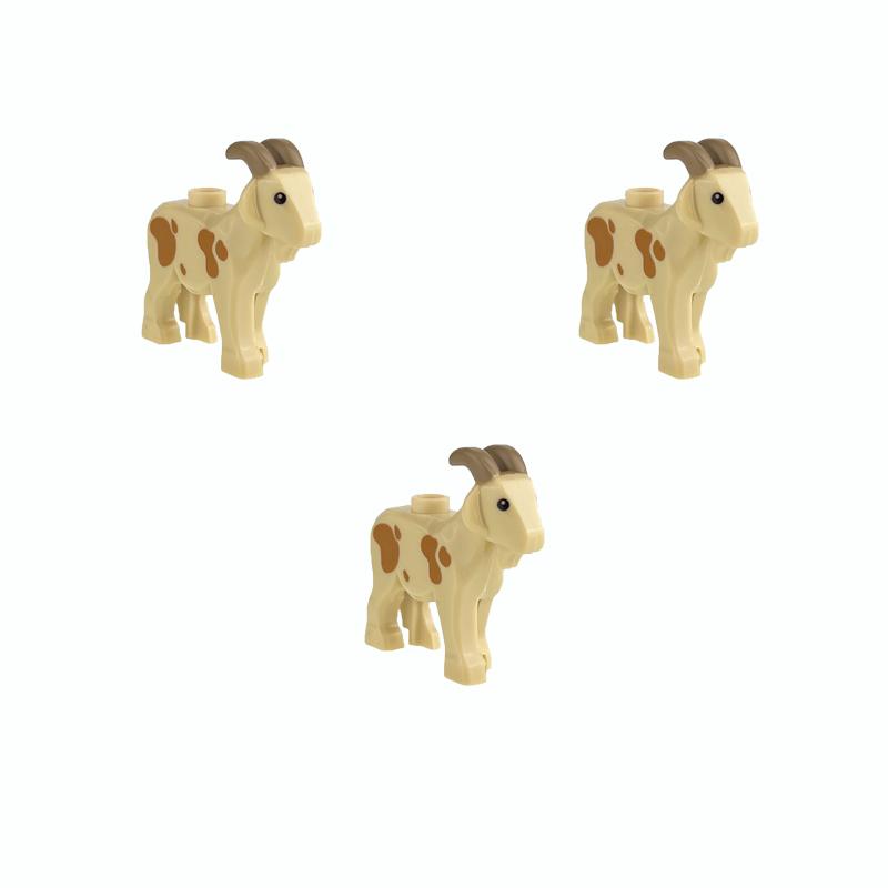 MOC Bricks Toys Model Farm Building blocks Cattle Horse Carriage Transport Vegetable Garden Flower Plant Friut Field Tree Animal