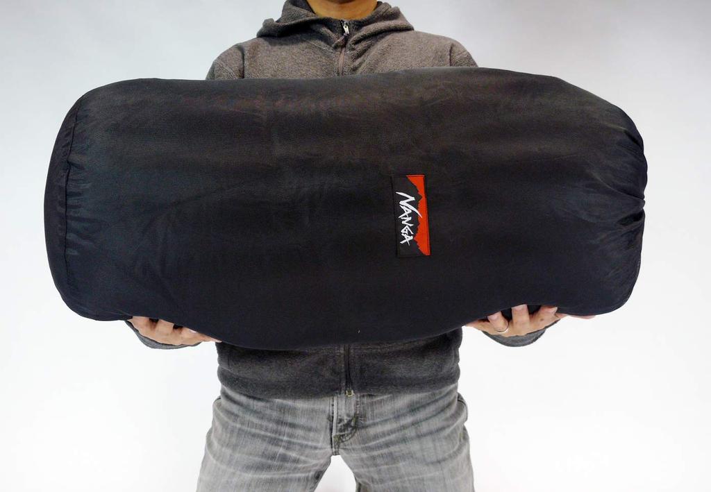NANGA Sleeping Bag Storage Bag, Roomy and Easy to Use (Black)