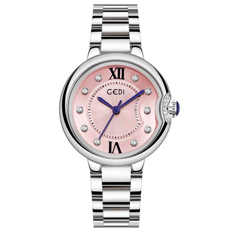 Light Luxury Exquisite Waterproof Watch Fashion Niche High-End Steel Belt Women'S Watch